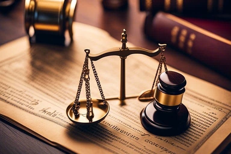 Balança da justiça, símbolo do processo judicial de cidadania italiana